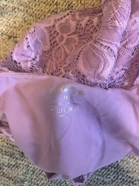 Amazon Lace Crop Top in Lavender